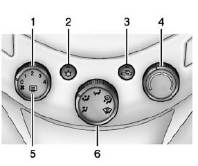 Chevrolet Spark. Climate Controls