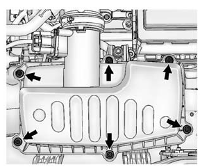 Chevrolet Spark. How to Inspect the Engine Air Cleaner/Filter