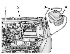 Chevrolet Spark. Jump Starting 