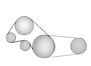 Chevrolet Spark. Engine Drive Belt Routing