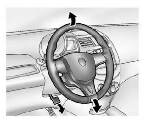 Chevrolet Spark. Steering Wheel Adjustment